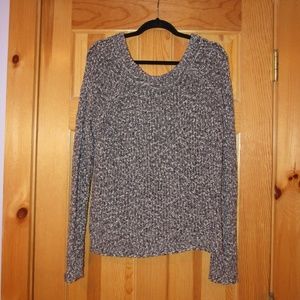 Free People Grey Knit Sweater